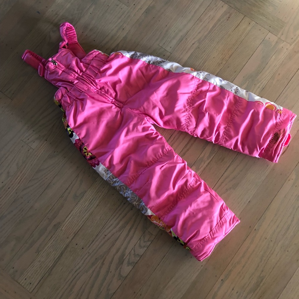 Pink ski bib pants 4T